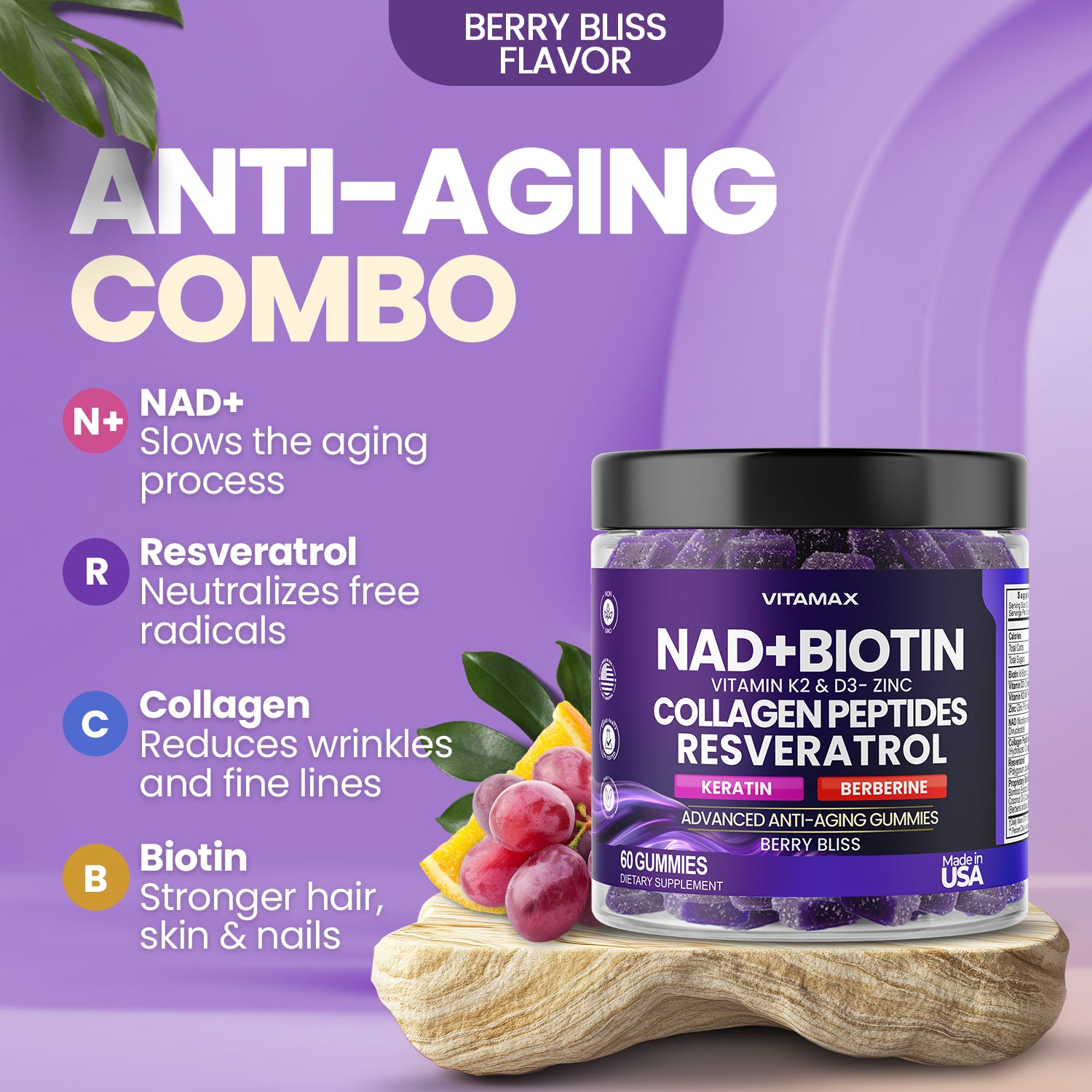 NAD+ Resveratrol & Biotin