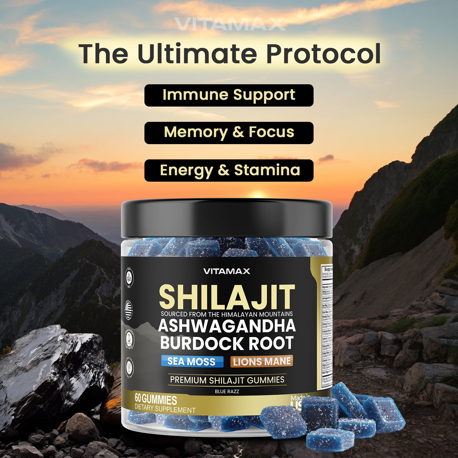 Shilajit - Blue Razz Flavor