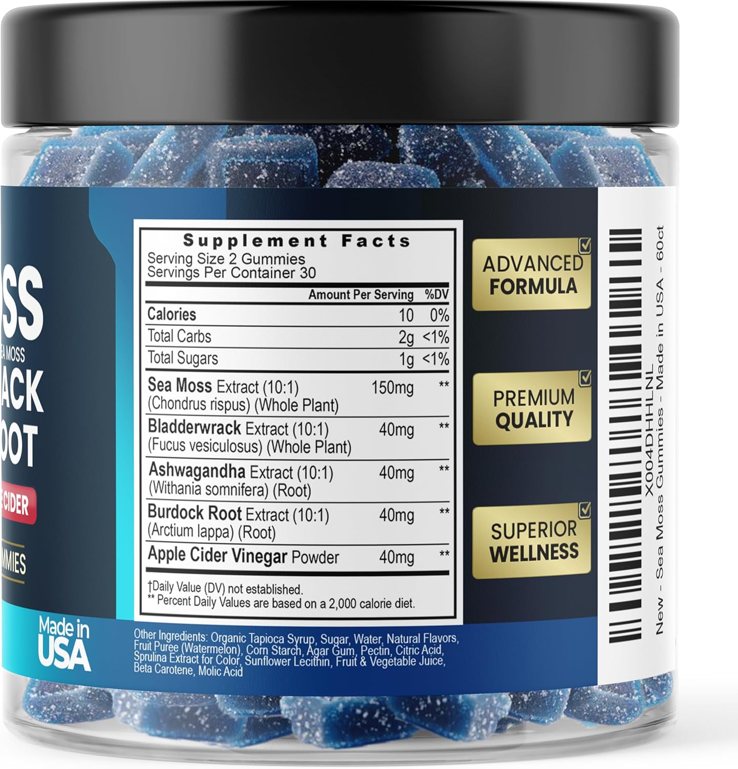 Irish Seamoss Blue Razz